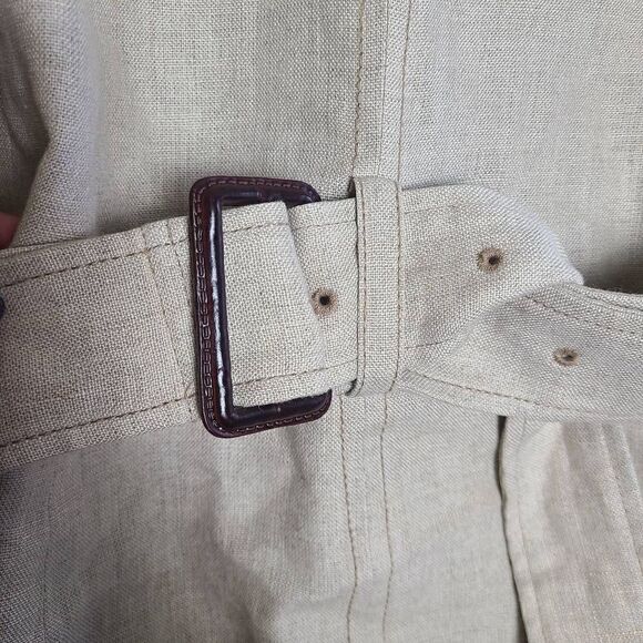 LOFT Linen Belted Blazer  - Picture 7 of 10